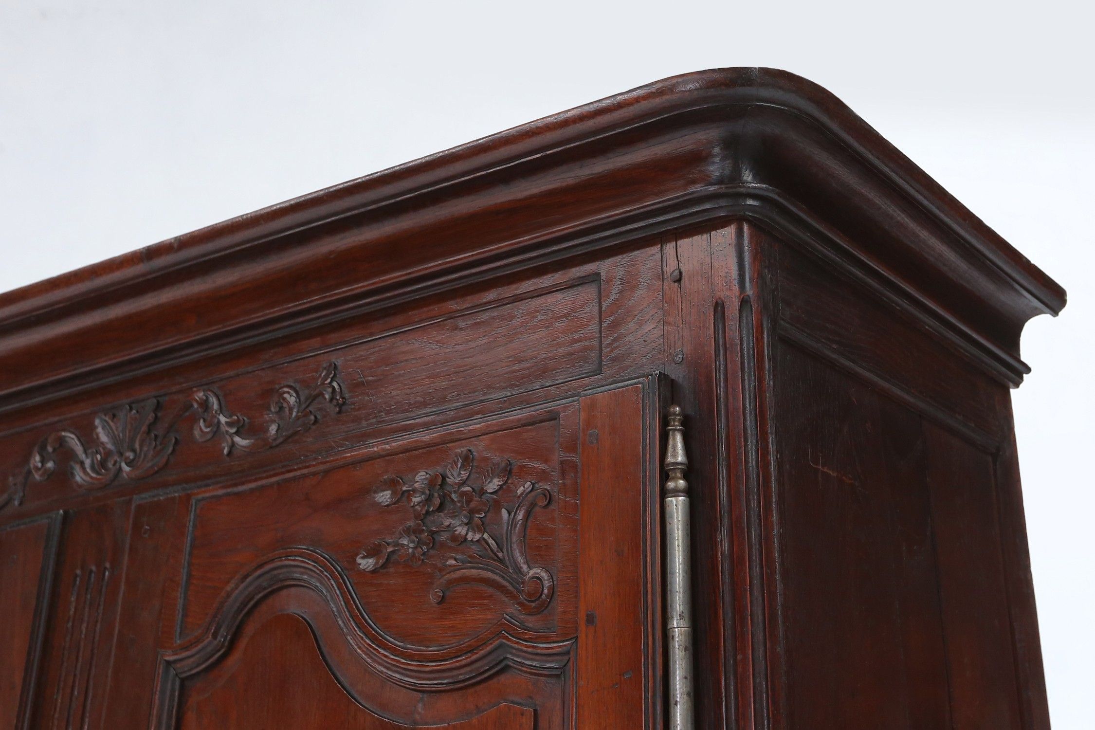Large French antique carved bridal Armoire in Louis XVI style, ca. 1850thumbnail